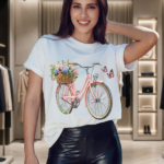 Basic Bicicleta Floral e Borboleta