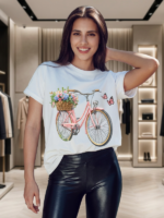 Basic Bicicleta Floral e Borboleta